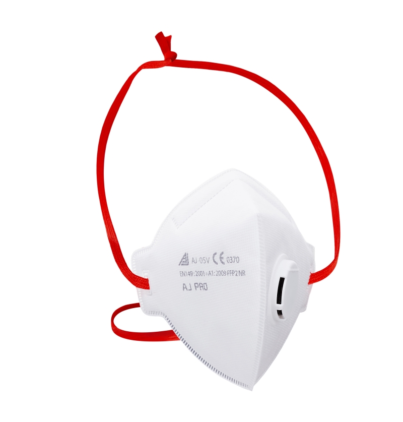 AJ-05V FFP2 with valve,headstrap